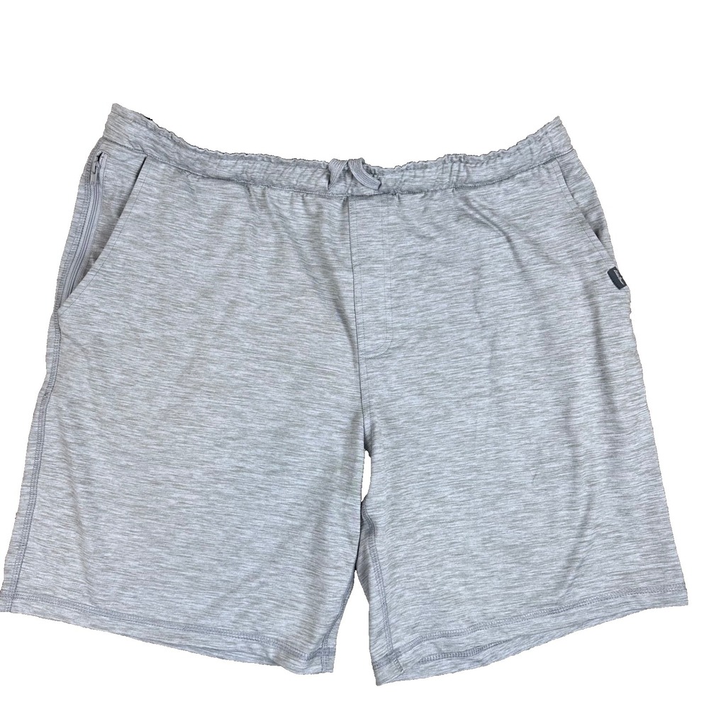 Eddie Bauer Lounge Shorts Mens Light Heathered Gray Comfy Good Co. Size L